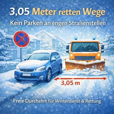 Engelsbrand mahnt: Parken an engen Straßenstellen vermeiden